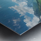 Majestic Mountain Valley with River and Wildflowers – Stunning Nature Landscape Metal print