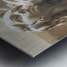 Marble Sculpture of Angel Embracing a Child Metal print