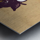 1960s Kansas State Willie Wildcat Cartoon Art Metal print