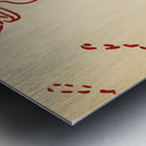 1930s Arkansas Razorback Cartoon Art Metal print