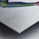 Spectrum Runner — Color-Coded Muscle Anatomy in Motion Metal print