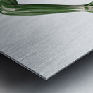 Human Muscle Anatomy in Motion –Greenback Female Energy Runner Metal print