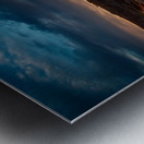 Red Sunset over Drumheller Hi Res   A3 Metal print