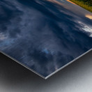 Storm Sunset Over Canola Hi Res   A3 Metal print