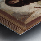 Autoportrait dit Courbet au chien noir Metal print