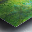 Looking up into the treetops handmade watercolor Metal print