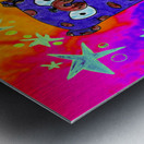 Abstract Cosmic Pugs Metal print