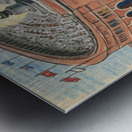 1920s Football Stadium Art Remix Metal print