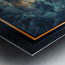 Vextsai Aetheris: Cyberpunk Warrior in Neo-Scipios Ruins Fascinating AI Concept Art by Xzendor7 Metal print