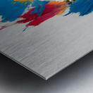 Primary Bloom – Abstract Floral Energy Print Metal print