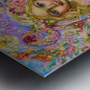 Yumi Sugai.Christmas present angel. Metal print