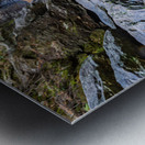 Forest Waterfalls Mossy Rock Dance Metal print