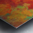 Maple leaves in warm fall colors Metal print