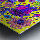 Abstract Floral Party Metal print