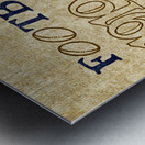 1919 Notre Dame Fighting Irish Football Art Remix Metal print