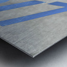 Detroit Lions Art from the 1950s Remixed by Row One Metal print