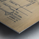 1980s Lawrence Kansas Map Metal print