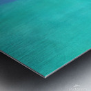 Summer blue 2 abstract acrylic painting Metal print
