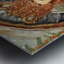 IMG 4296 -cute bear in  hollow log Metal print