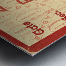 1936 Alabama Crimson Tide Football Ticket Remix Metal print