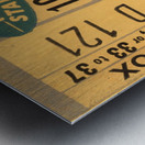 1947 LA Rams at Detroit Lions Ticket Art Metal print