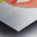 Festive minimalism candle Metal print