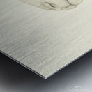 Pensive sheep Pencil drawing Metal print