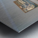 monogram art    snow water falls 2 Metal print