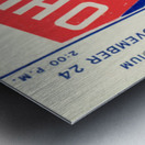 1951 Ohio State at Michigan Football Ticket Print Metal print