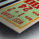 1965 Navy vs. Georgia Tech Ticket Stub Canvas Metal print