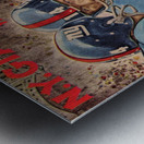 1963 New York Giants Football Program Art Metal print