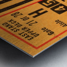 1972 Atlanta Falcons vs. New York Jets Ticket Art Metal print