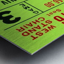 1976 BYU Cougars Ticket Stub Art Metal print