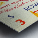 1956 USC vs. UCLA Football Ticket Canvas Metal print