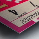 1957 Nebraska vs. Oklahoma Football Ticket Art Metal print