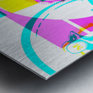 National Football League_Retro Miami Dolphins Fine Art by Row One Brand Metal print