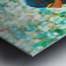 California Bears Watercolor Football Punter Metal print