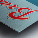 1977 Atlanta Braves Season Ticket Order Form Reproduction Baseball Art Metal print