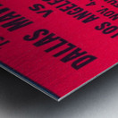 Dallas Mavericks Basketball Ticket Stub Wall Art Print_Sports Ticket Reproduction Metal print