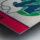 Vintage Dallas Mavericks Wall Art_Ticket Stub Artwork Reproduction Metal print