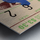 1941 Michigan vs. Minnesota Football Ticket Canvas Metal print