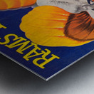 1960 Karl Hubenthal LA Rams Football Art  Metal print