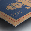 pro baseball game vintage board game ad poster art Metal print