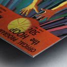 1970 UCLA Bruins Basketball Program Cover Art_Oregon vs. UCLA Bruins Poster Metal print