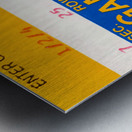 1984PittsburghPanthersRetroFootballHelmetTicketStubVintageArtRowOneBrand Metal print