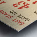 1949 south carolina gamecocks palmetto bowl ticket stub wall art metal sign wood prints Metal print