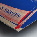 1953 brooklyn dodgers score card Metal print