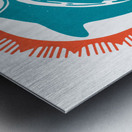 WIOD 610 AM Radio Miami Dolphins Poster Metal print