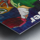 retro sports poster 1987 packer badger (1) Metal print