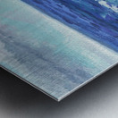 Two Boats In The Ocean Seascape Painting Metal print